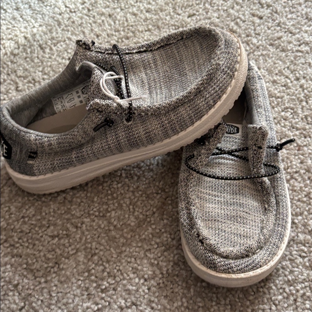 Hey Dude Light Gray Slip-On Shoes